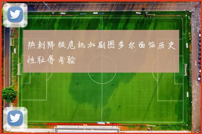 热刺降级危机加剧图多尔面临历史性耻辱考验
